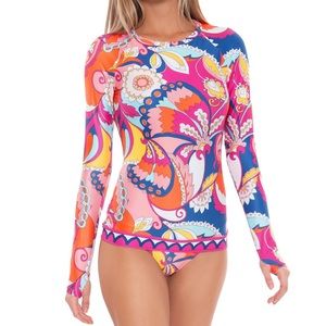 Trina Turk Sevilla Rash Guard, NWT